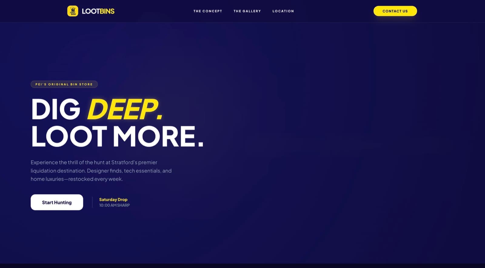 Lootbins Canada website screenshot